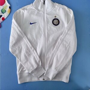 Nike White and Blue Inter Milan Jacket